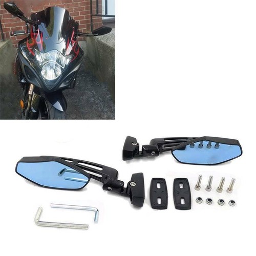 Schwarz motorrad spiegel - schwarz,