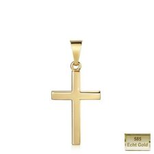 ECHT GOLD 585 Kreuz Anhänger