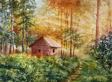 Aquarellbild Original 40x30