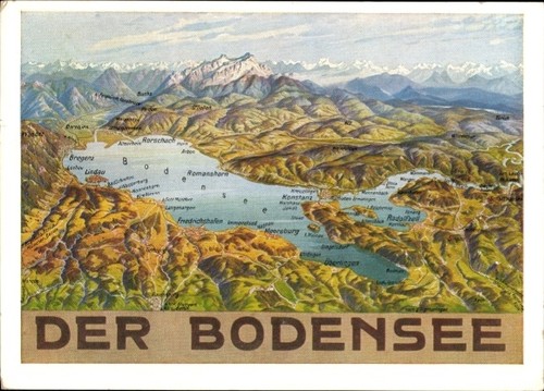 Landkarten der bodensee - der,