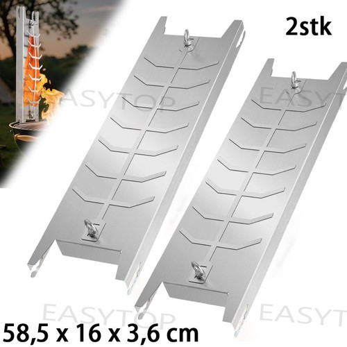 58cm flammlachsbrett set - 2x,