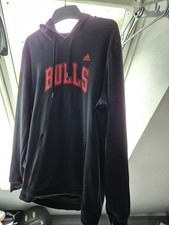 Adidas NBA Basketball Chicsgo Bulls Hoody Sweatshirt L Rose Jordan Pippen Rodman