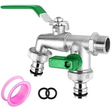 Doppel Wasserhahn für Garten