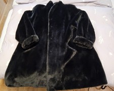 Damen Webpelz Kurzmantel von Pier Angelini dunkelgrau ca Gr. 40, sehr gepflegt.