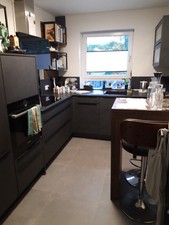 Küche gebraucht, ca. 5 Jahre alt, anthrazit, Geräte: Siemens oder Bosch