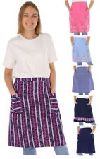 Vorbinder Baumwolle bund geblümt Vorstecker Schürze Halbschürze Kochschürze