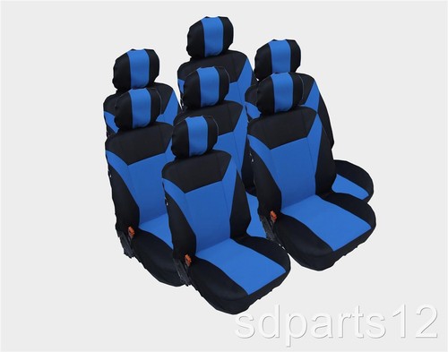 Blau schwarz sitzbezüge - x, blau-schwarz
