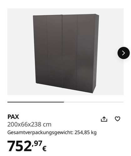Stück ikea pax - 2,
