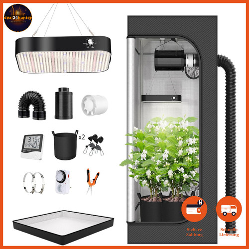 Growzelt komplettset 200w led - growzelt,