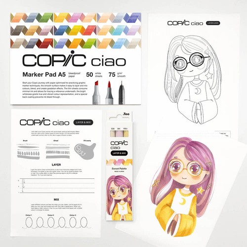 Copic ciao sunset palette - copic®,