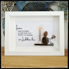 Steinbild🕯Freundschaft Hoffnung Mutmacher Handmade 3D, liebevolles Geschenk 🦋