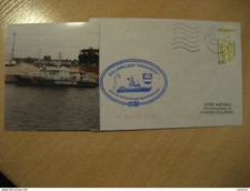 Zollkreuzer Hiddensee Zollschiffstation Warnemünde Customs Police Ship Cover 199