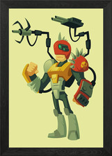 Gerahmtes Wandbild Cartoon