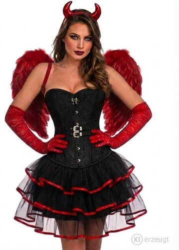 Corsagenkleid teufelkostüm - corsagenkleid,