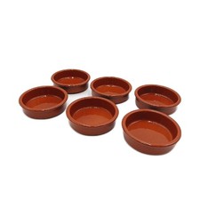 ToCi Tapas-Schalen 6er Set Ton Dessertschalen Mediterran Traditionelle Tonware S