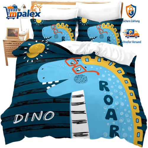 Kinderbettwäsche dinosaurier - kinderbettwäsche,