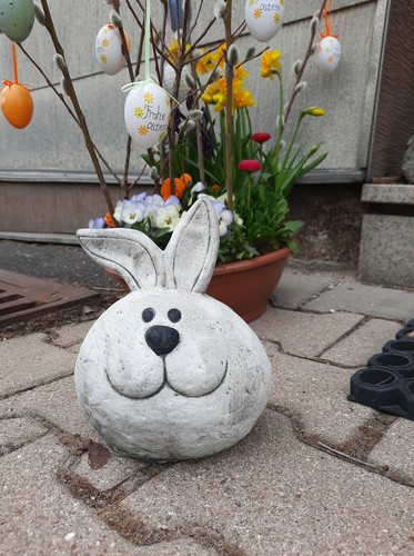 Steinfigur hase ostern - hase,