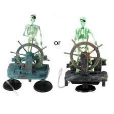 Aquarium Skelett Pirat