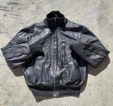 BUNDESWEHR FLIEGERJACKE Pilotenjacke Bw Gr 52 Guter Zustand Farbe schwarz