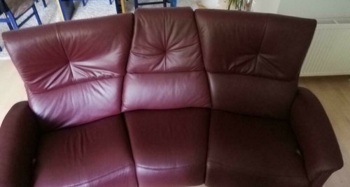 Himola ledercouch sofa - ledercouch, 3-er