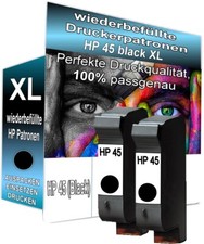 2x REFILL für HP 45 DeskJet Black 6122 6127 9300 930c 932c 950c 959c 970cxi 995c
