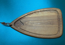 Dänemark Teakholz Schneidbrett / Servierplatte 46 x 26,5 + 2 cm Teak Holz