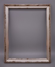 Waschgoldrahmen - Berliner Leiste - Versilberter Rahmen - 19. Jh.
