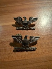 US Army Navy Silber Rangabzeichen Collar Badges Kragen Abzeichen