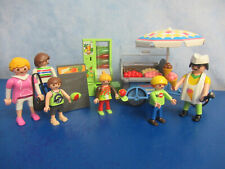 Fahrrad Eisstand  + Getränke Automat  Figuren City Life Fast Food Playmobil 6787