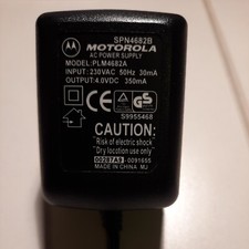 AC/DC Netzteil, Adapter, Motorola SPN4682B AC 230V, DC 4.0 /350mA