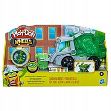 Play-Doh Knete Set 2-in-1 – Müllwagen und Recycling-LKW + 4 Dosen Knete