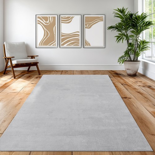 Silberner teppich elegant - silberner,