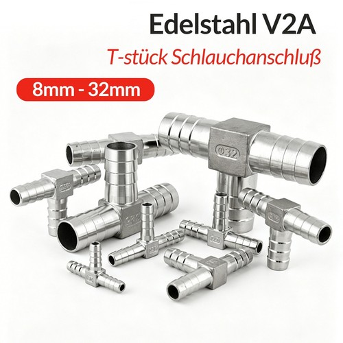 Stück edelstahl v2a - t-stück,