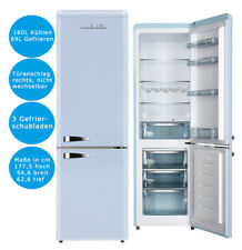 Wolkenstein Retro Kühl-Gefrierkombination Blau 249L 55cm Breit KG250.4RT