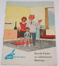 DDR Werbebroschüre Farben Lacke 1964 Raumausstattung Gestaltung Tips Lackfarben