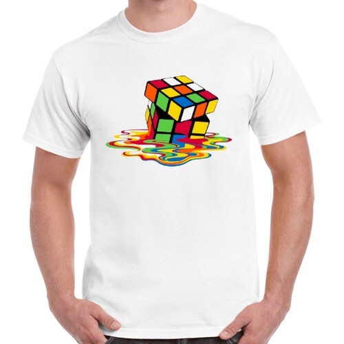 Shirt melting rubik cube - rubik`s,
