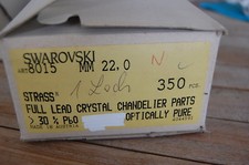 Vintage Swarovski Octagon Oktagon crystal 8015 22mm 1-loch Kronleuchter Lüster