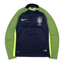 Nike Brasilien Trainingsjacke Trackjacket Marineblau Grün Brasil Sweatshirt Pull