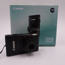 Canon IXUS 220 HS Digitalkamera Schwarz Digicam 12.1 MP in OVP Zustand gut 