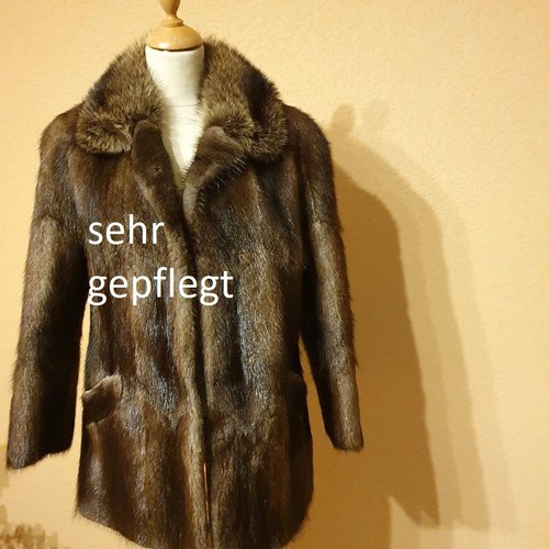Felljacke bisam rücken - felljacke, bisam-rücken