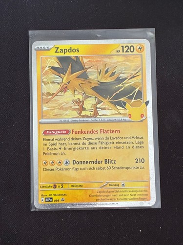 Pokemon mep 098 zapdos - -, promo