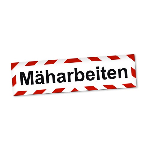 Mäharbeiten magnetschild auto - magnetschild,