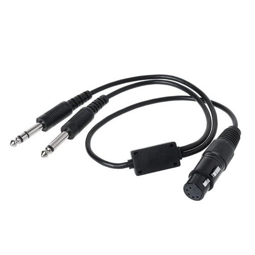 Black aviation headset for bus - black,