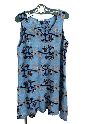 Waschbär kleid leinen wolle - waschbär,