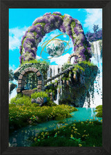 Himmel garten gerahmtes - himmel,