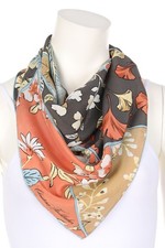 Christian Fischbacher Seidentuch Blumen ONE SIZE multicolor 75x75