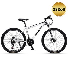 28 ZOLL FAHRRAD 21GANG SHIMANO MOUNTAINBIKE CITYRAD für Damen & Herren MTB Weiß