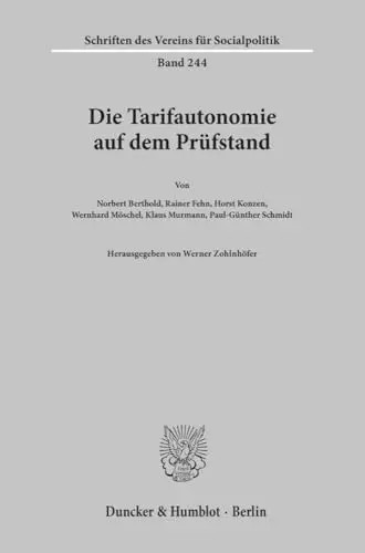 Die tarifautonomie auf dem - tarifautonomie,