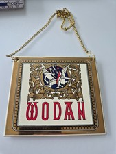 Brauerei Ganter Freiburg Wodan  Zapfhahnschild aus Metall