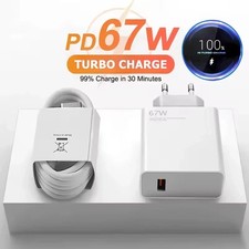 67W Xiaomi Schnell Ladegerät Netzteil 6A mit 2m USB-C Kabel Redmi Note11/12 Pro